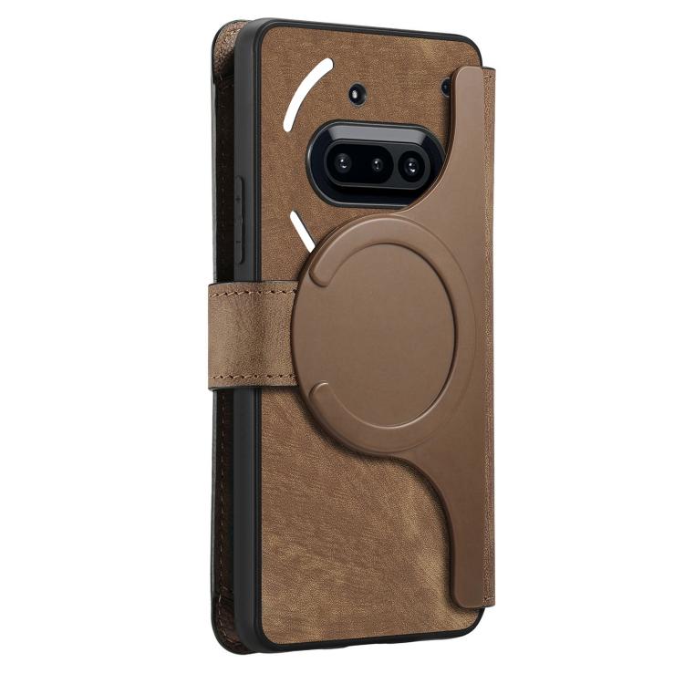 For Nothing Phone 3a CaseNeo MagSafe RFID Anti-theft Zipper Wallet Retro Leather Phone Case