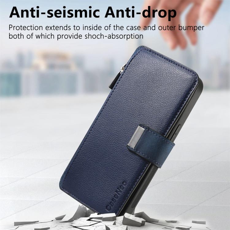 For Nothing Phone 3a CaseNeo MagSafe RFID Anti-theft Zipper Wallet Retro Leather Phone Case