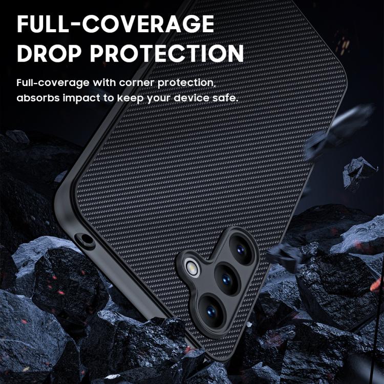 For Samsung Galaxy A55 5G Ultra-thin Carbon Fiber Texture Printing Phone Case