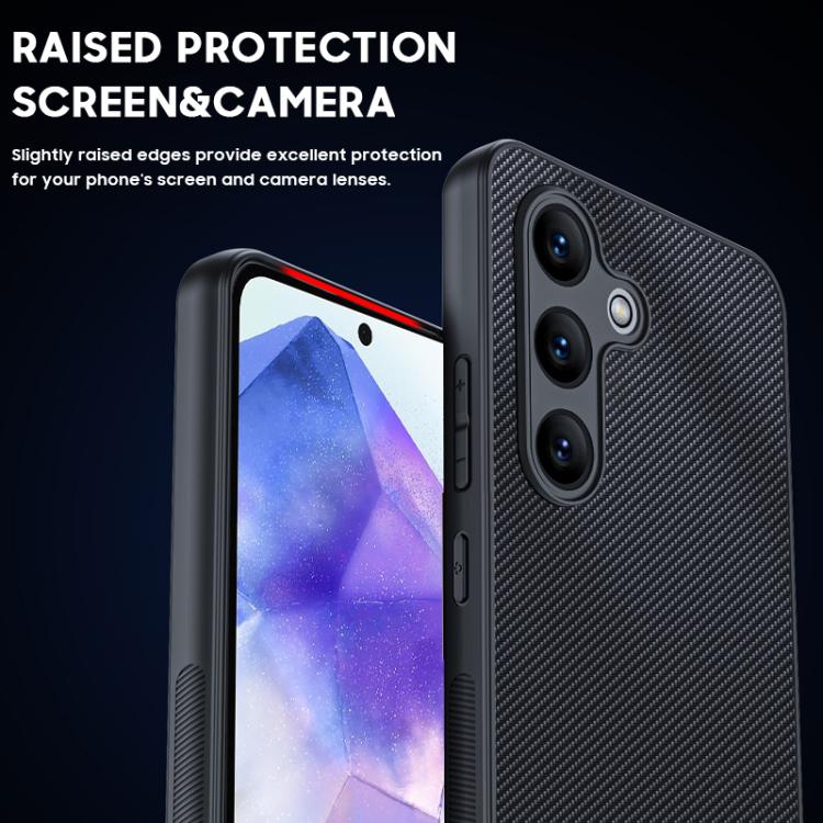 For Samsung Galaxy A55 5G Ultra-thin Carbon Fiber Texture Printing Phone Case