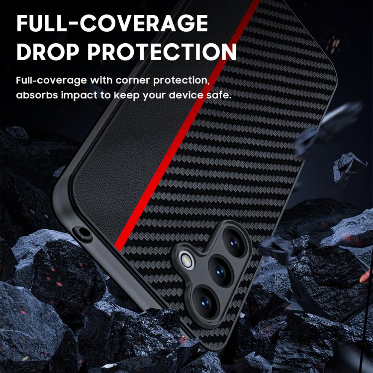For Samsung Galaxy A55 5G Ultra-thin Carbon Fiber Texture Printing Phone Case