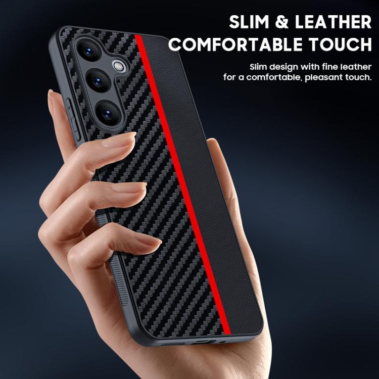 For Samsung Galaxy A55 5G Ultra-thin Carbon Fiber Texture Printing Phone Case