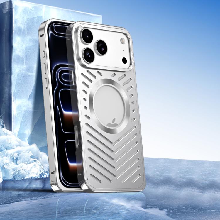 For iPhone 17 Pro Max Cooling MagSafe Magnetic Metal Phone Case