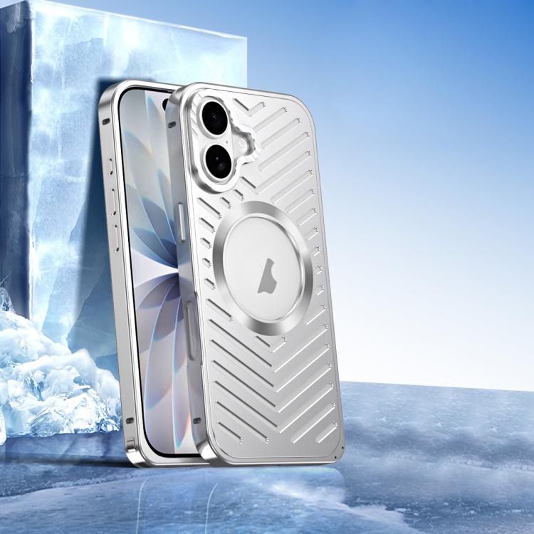 For iPhone 17 Cooling MagSafe Magnetic Metal Phone Case
