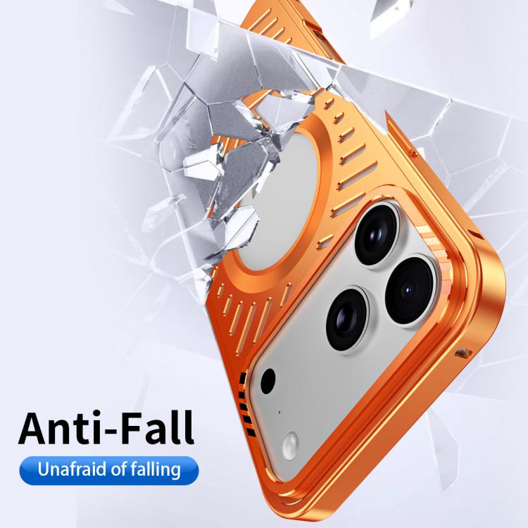 For iPhone 17 Pro Cooling MagSafe Magnetic Metal Phone Case