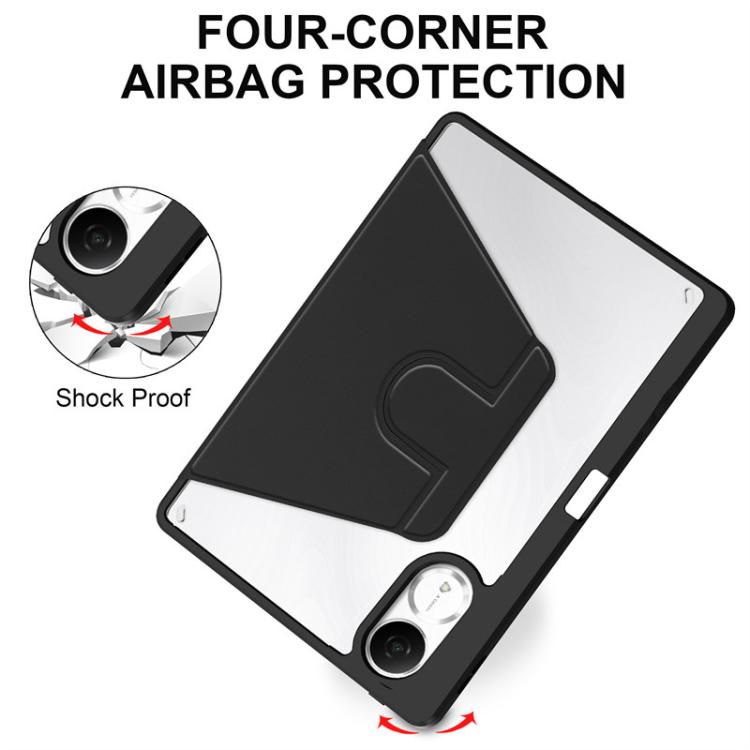 For Xiaomi Redmi Pad 2 11 2025 360 Rotation Acrylic Leather Smart Tablet Case