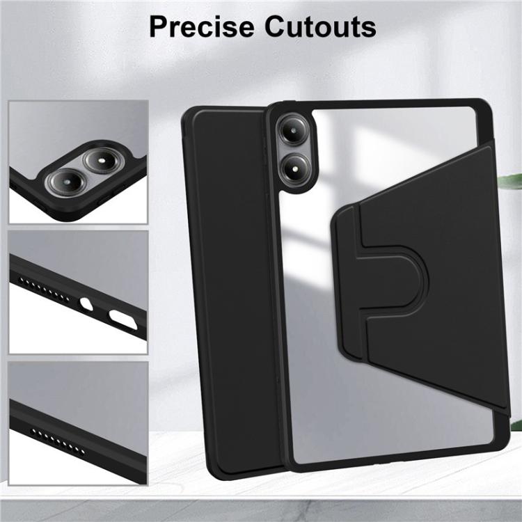 For Xiaomi Redmi Pad Pro 12.1 360 Rotation Acrylic Leather Smart Tablet Case