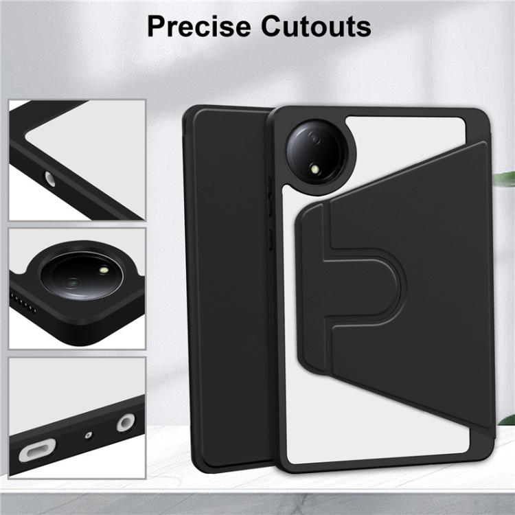 For Xiaomi Redmi Pad SE 8.7 360 Rotation Acrylic Leather Smart Tablet Case