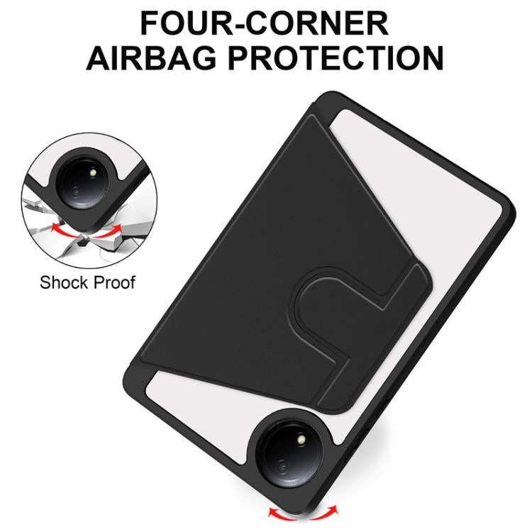 For Xiaomi Redmi Pad SE 8.7 360 Rotation Acrylic Leather Smart Tablet Case