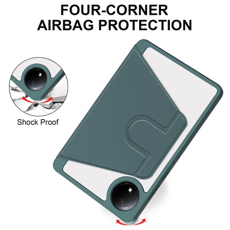 For Xiaomi Redmi Pad SE 8.7 360 Rotation Acrylic Leather Smart Tablet Case