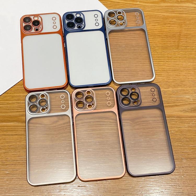 For iPhone 16 Change to 17 Series Electroplated Frosted TPU Phone Case