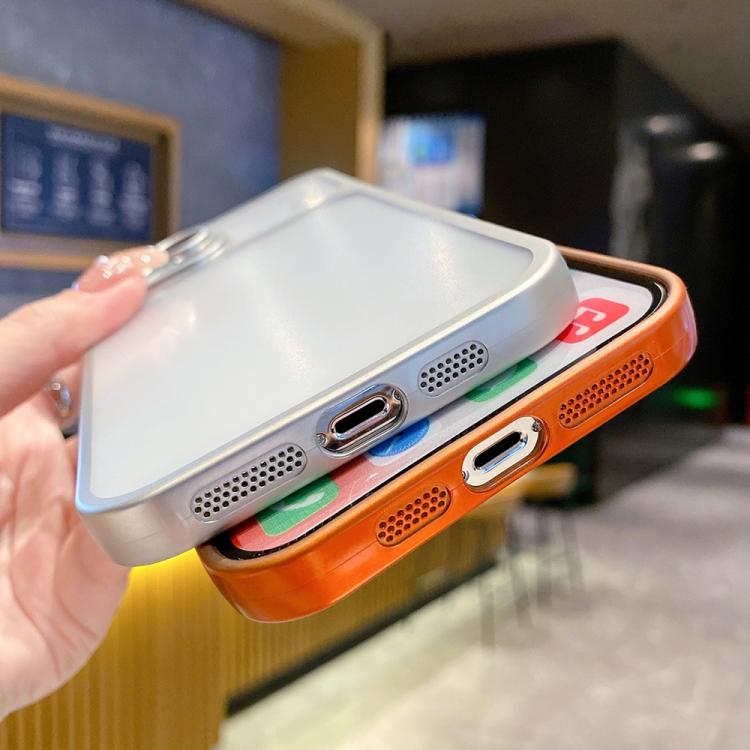 For iPhone 16 Change to 17 Series Electroplated Frosted TPU Phone Case