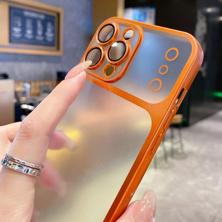 For iPhone 16 Change to 17 Series Electroplated Frosted TPU Phone Case