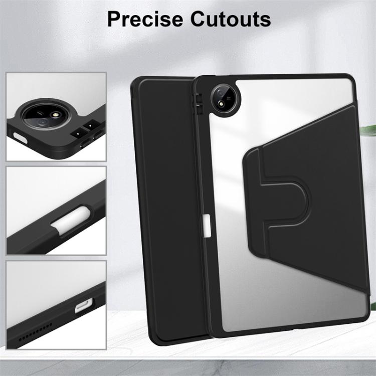 For vivo Pad5 Pro / Pad3 Pro 360 Rotation Acrylic Leather Smart Tablet Case