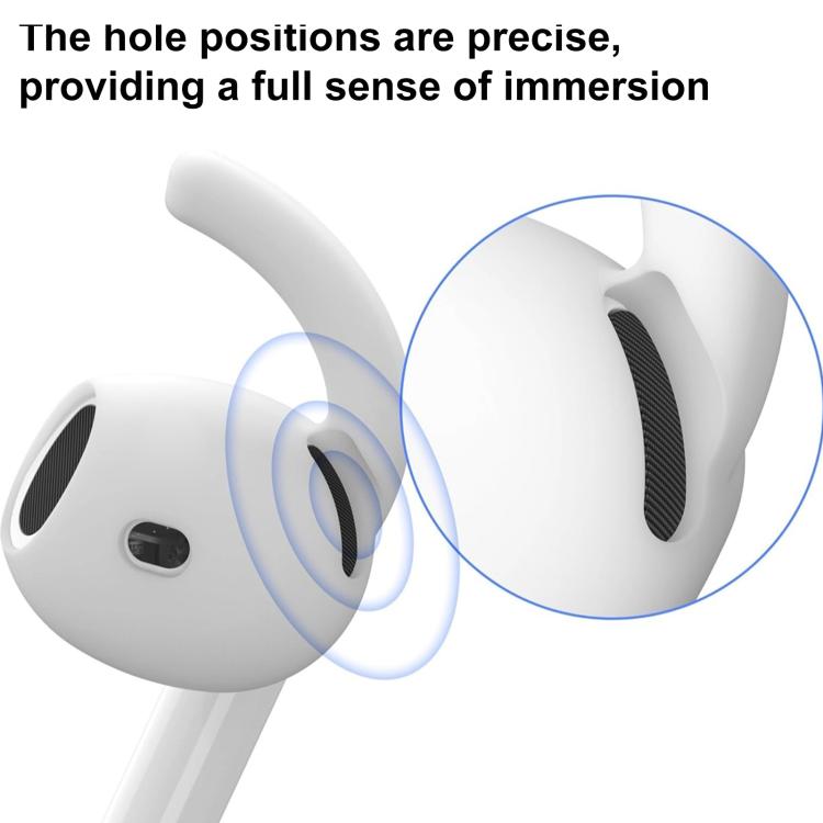 For AirPods 4 XDcase 3 Pairs Silicone Anti-slip Sports Ear Caps with Storage Case & Carabiner