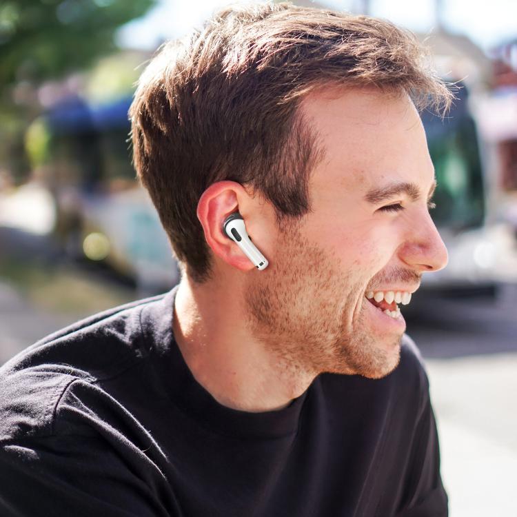 For AirPods 4 XDcase 3 Pairs Silicone Cover Ear Caps with Storage Case & Carabiner