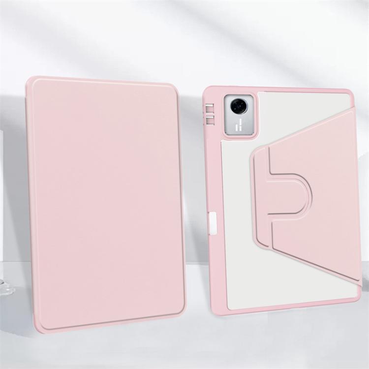 For Lenovo Xiaoxin Pad 11 2025 / 2024 360 Rotation Acrylic Leather Smart Tablet Case