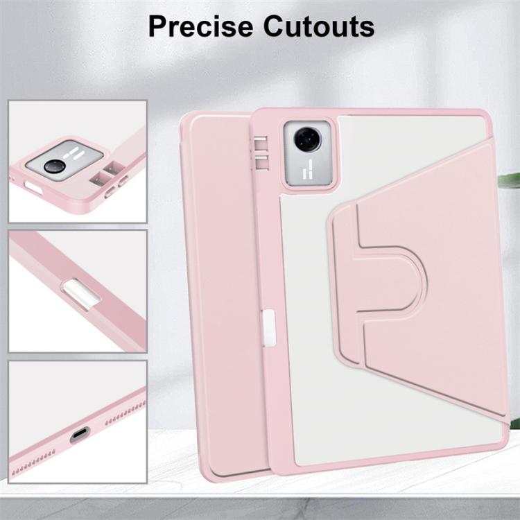 For Lenovo Xiaoxin Pad 11 2025 / 2024 360 Rotation Acrylic Leather Smart Tablet Case