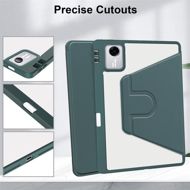 For Lenovo Xiaoxin Pad 11 2025 / 2024 360 Rotation Acrylic Leather Smart Tablet Case