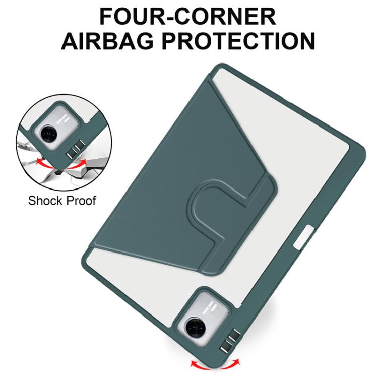 For Lenovo Xiaoxin Pad 11 2025 / 2024 360 Rotation Acrylic Leather Smart Tablet Case