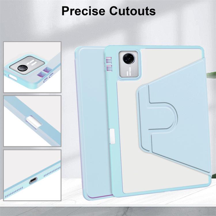 For Lenovo Xiaoxin Pad 11 2025 / 2024 360 Rotation Acrylic Leather Smart Tablet Case