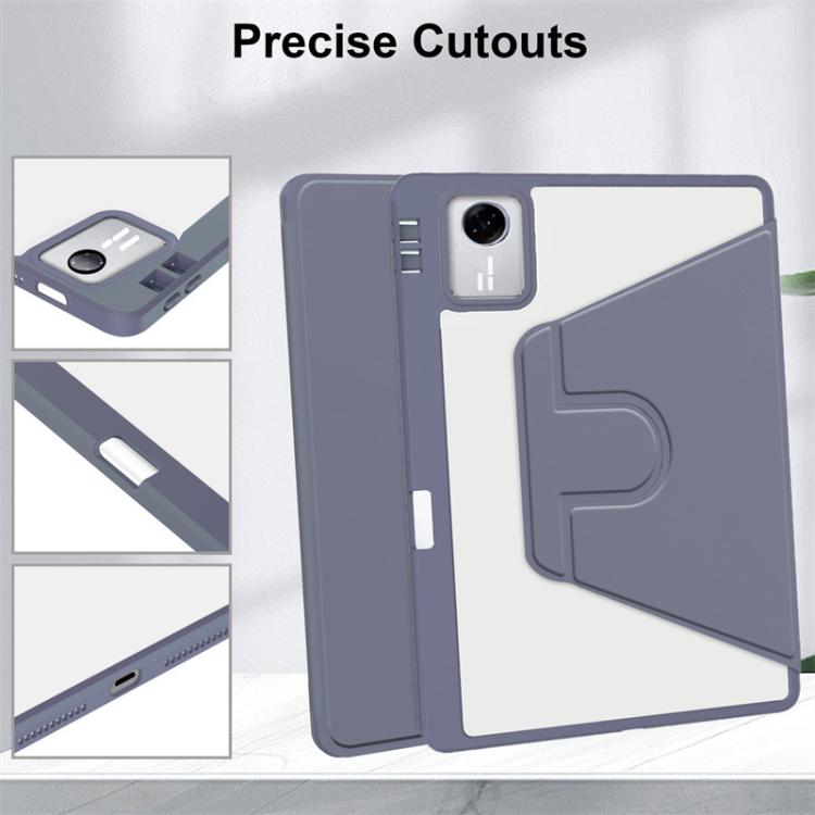 For Lenovo Xiaoxin Pad 11 2025 / 2024 360 Rotation Acrylic Leather Smart Tablet Case