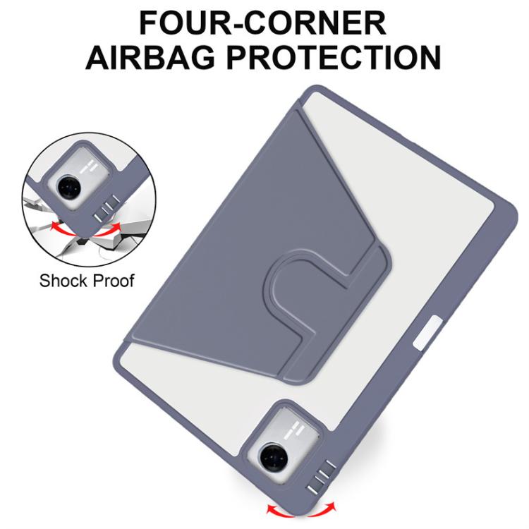 For Lenovo Xiaoxin Pad 11 2025 / 2024 360 Rotation Acrylic Leather Smart Tablet Case