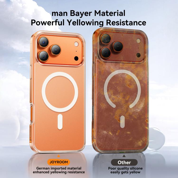 For iPhone 17 Pro Max JOYROOM Skin Feel Series TPU+PC MagSafe Magnetic Phone Case - Transparent
