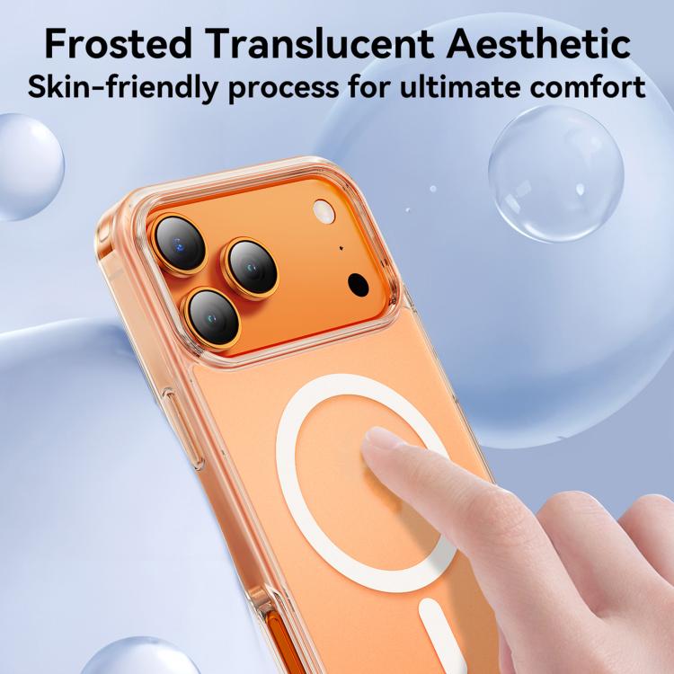 For iPhone 17 Pro JOYROOM Skin Feel Series TPU+PC MagSafe Magnetic Phone Case - Transparent
