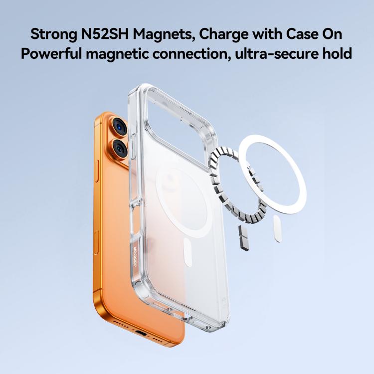 For iPhone 17 Pro JOYROOM Skin Feel Series TPU+PC MagSafe Magnetic Phone Case - Transparent