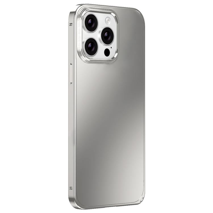 For iPhone 14 Pro Metal Frame Micro-frosted Back Panel Phone Case