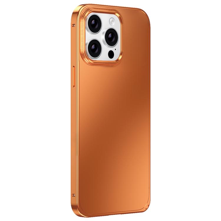 For iPhone 14 Pro Max Metal Frame Micro-frosted Back Panel Phone Case
