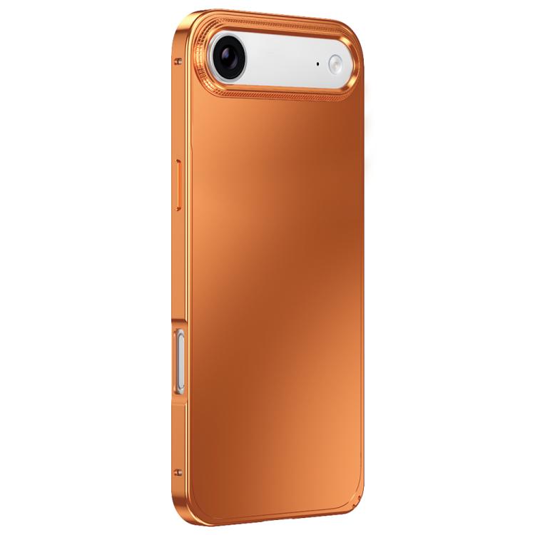 For iPhone Air Metal Frame Micro-frosted Back Panel Phone Case