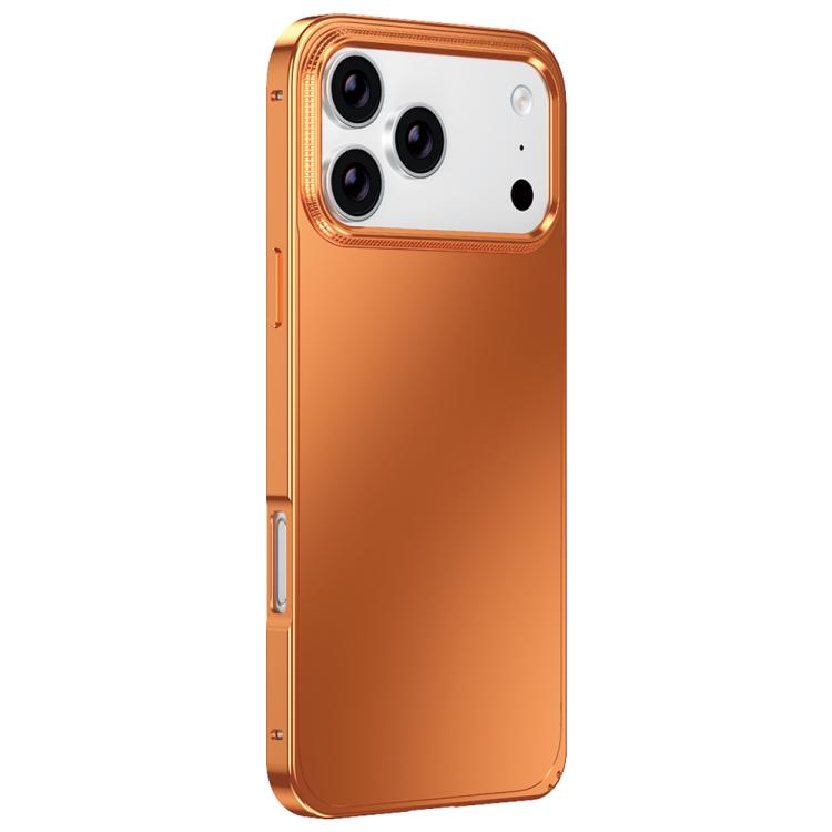 For iPhone 17 Pro Metal Frame Micro-frosted Back Panel Phone Case