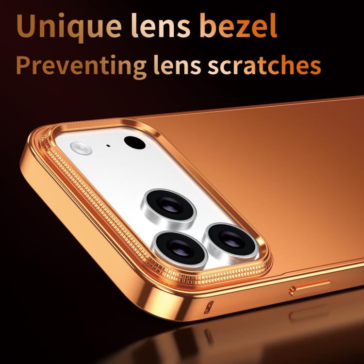 For iPhone 14 Pro Max Metal Frame Micro-frosted Back Panel Phone Case