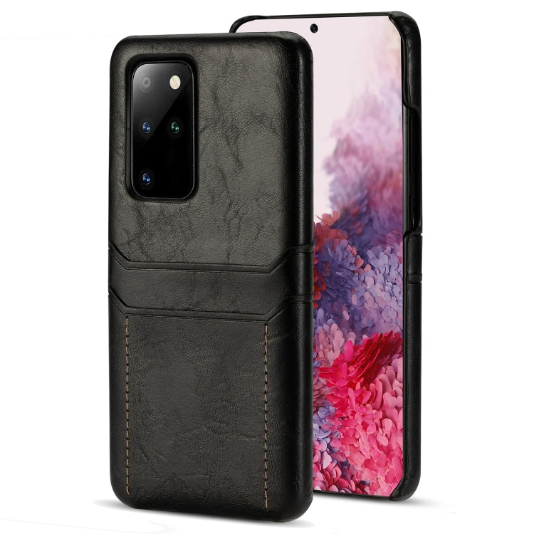 For Samsung Galaxy S20+ Calf Texture PU + PC Protective Case with Card Slots