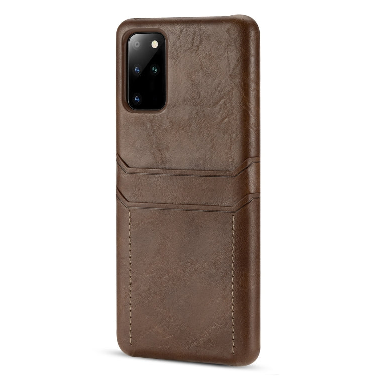 For Samsung Galaxy S20+ Calf Texture PU + PC Protective Case with Card Slots