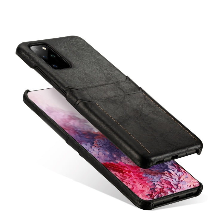 For Samsung Galaxy S20+ Calf Texture PU + PC Protective Case with Card Slots