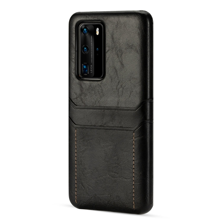 For Huawei P40 Pro Calf Texture PU + PC Protective Case with Card Slots