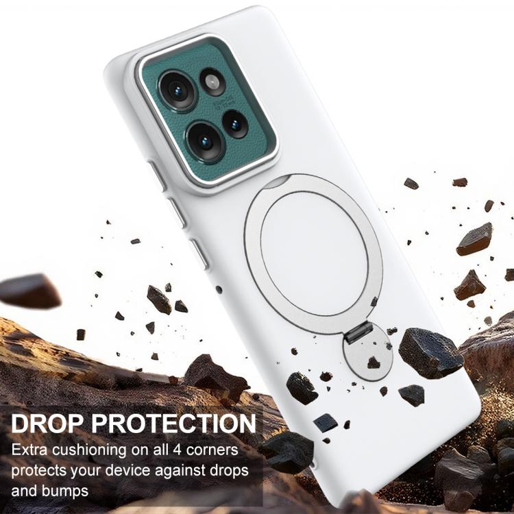 For Motorola Edge 50 Gen1.5 Pivot Ring Holder TPU Hybrid PC Phone Case