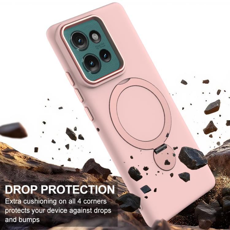 For Motorola Edge 50 Gen1.5 Pivot Ring Holder TPU Hybrid PC Phone Case