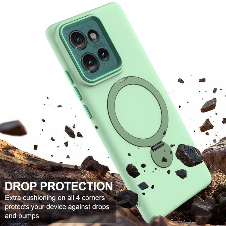For Motorola Edge 50 Gen1.5 Pivot Ring Holder TPU Hybrid PC Phone Case