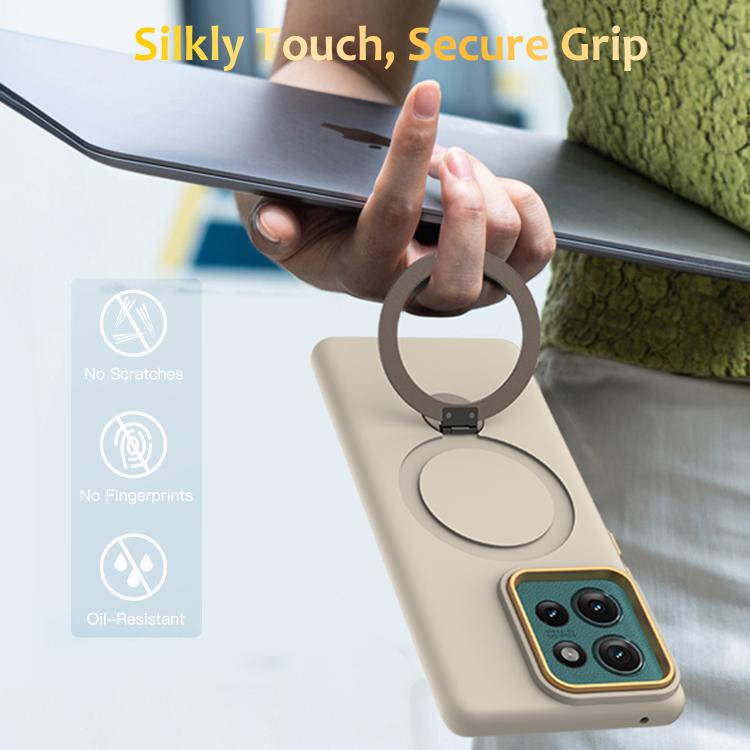 For Motorola Edge 50 Gen1.5 Pivot Ring Holder TPU Hybrid PC Phone Case