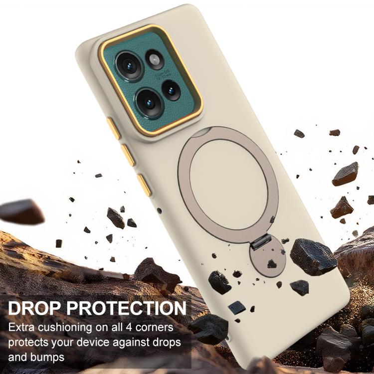 For Motorola Edge 50 Gen1.5 Pivot Ring Holder TPU Hybrid PC Phone Case
