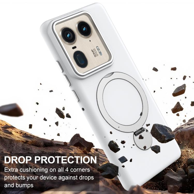 For Motorola Edge 50 Ultra / Moto X50 Ultra Gen1.5 Pivot Ring Holder TPU Hybrid PC Phone Case