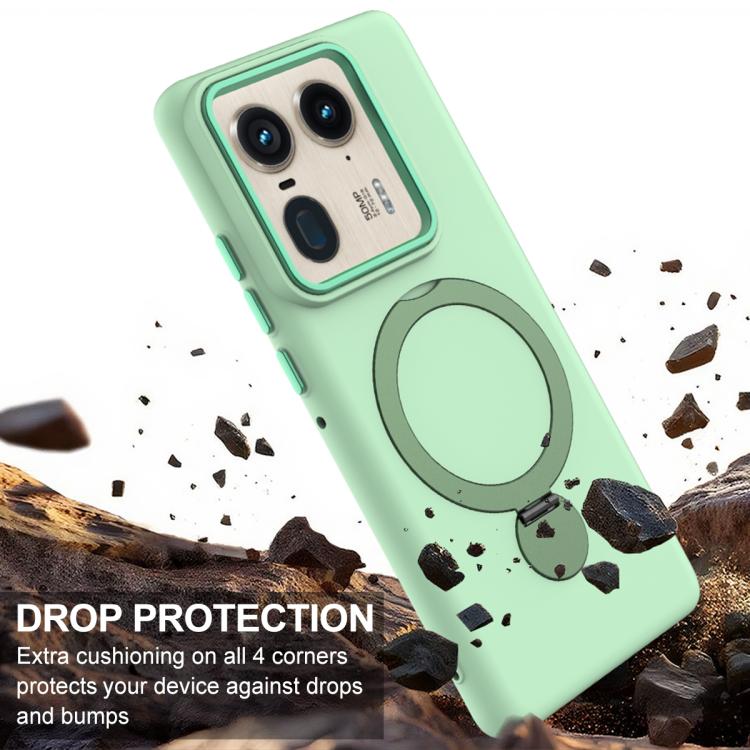 For Motorola Edge 50 Ultra / Moto X50 Ultra Gen1.5 Pivot Ring Holder TPU Hybrid PC Phone Case