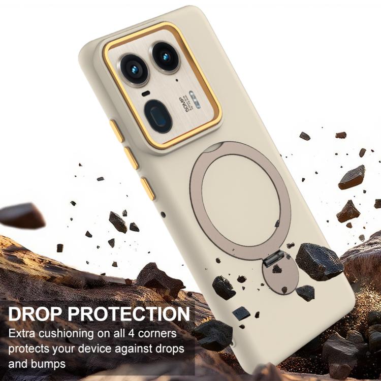 For Motorola Edge 50 Ultra / Moto X50 Ultra Gen1.5 Pivot Ring Holder TPU Hybrid PC Phone Case