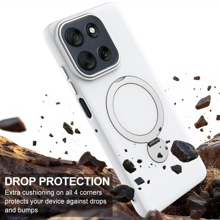 For Motorola Edge 60 Neo / Edge 50 Neo Gen1.5 Pivot Ring Holder TPU Hybrid PC Phone Case