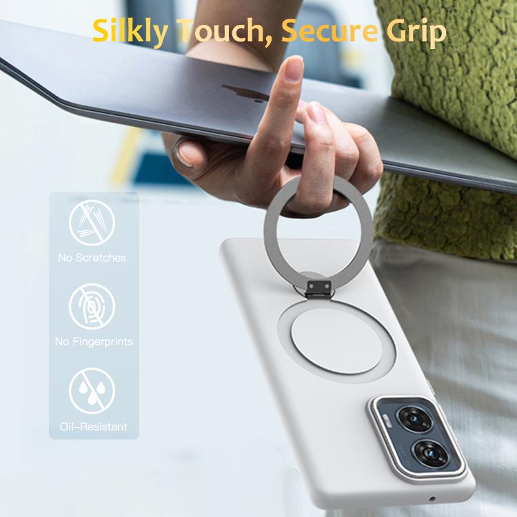 For Motorola Moto G35 Gen1.5 Pivot Ring Holder TPU Hybrid PC Phone Case
