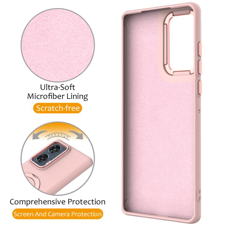 For Motorola Moto G35 Gen1.5 Pivot Ring Holder TPU Hybrid PC Phone Case